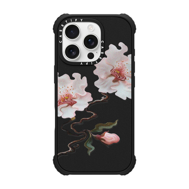 CASETiFY iPhone 16 Pro Case Matte Black ウルトラ インパクトケース MagSafe 対応 Floral,Floral Paired Sakura Reflection CASETiFY iPhone 16 Pro Case Matte Black ウルトラ インパクトケース MagSafe 対応 Floral,Floral Paired Sakura Reflection