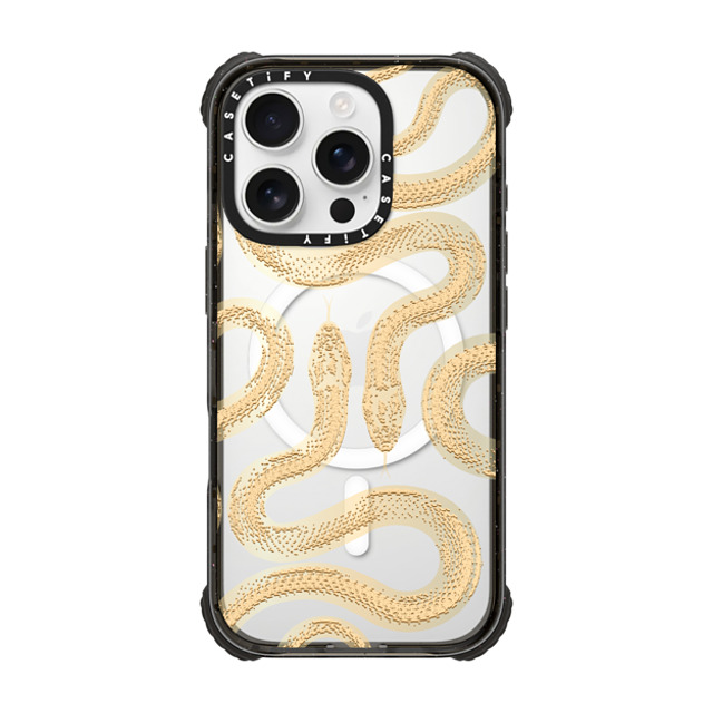 CASETiFY iPhone 16 Pro ケース ブラック ウルトラ インパクトケース MagSafe 対応 Snake,Animal Snake,Animal,Typography Gold Kingsnake Father's Day CASETiFY iPhone 16 Pro ケース ブラック ウルトラ インパクトケース MagSafe 対応 Snake,Animal Snake,Animal,Typography Gold Kingsnake Father's Day