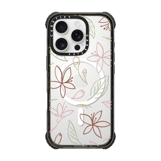 CASETiFY iPhone 16 Pro Case Black ウルトラ インパクトケース MagSafe 対応 Floral,Floral Pastel Sakura CASETiFY iPhone 16 Pro Case Black ウルトラ インパクトケース MagSafe 対応 Floral,Floral Pastel Sakura