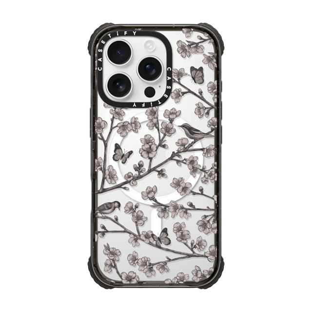 CASETiFY iPhone 16 Pro Case Black ウルトラ インパクトケース MagSafe 対応 フローラル Blooming Sakura Black CASETiFY iPhone 16 Pro Case Black ウルトラ インパクトケース MagSafe 対応 フローラル Blooming Sakura Black