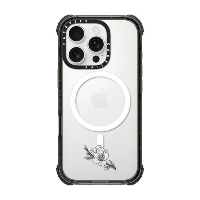 CASETiFY iPhone 16 Pro ケース ブラック ウルトラ インパクトケース MagSafe 対応 Floral Floral,Floral Sakura Branch Father's Day CASETiFY iPhone 16 Pro ケース ブラック ウルトラ インパクトケース MagSafe 対応 Floral Floral,Floral Sakura Branch Father's Day