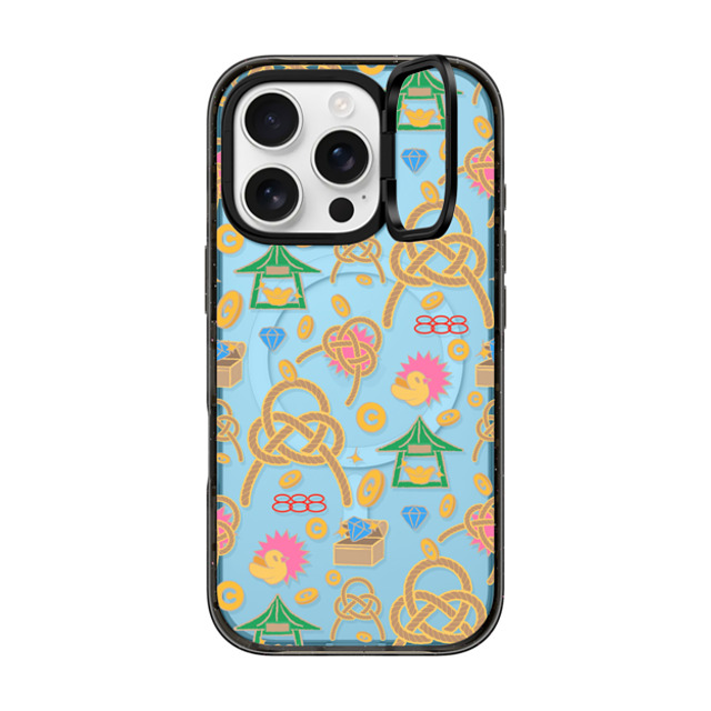 CASETiFY iPhone 16 Pro ケース ブラック インパクトリングスタンドケース MagSafe対応 FU GUI Case casetify_artist