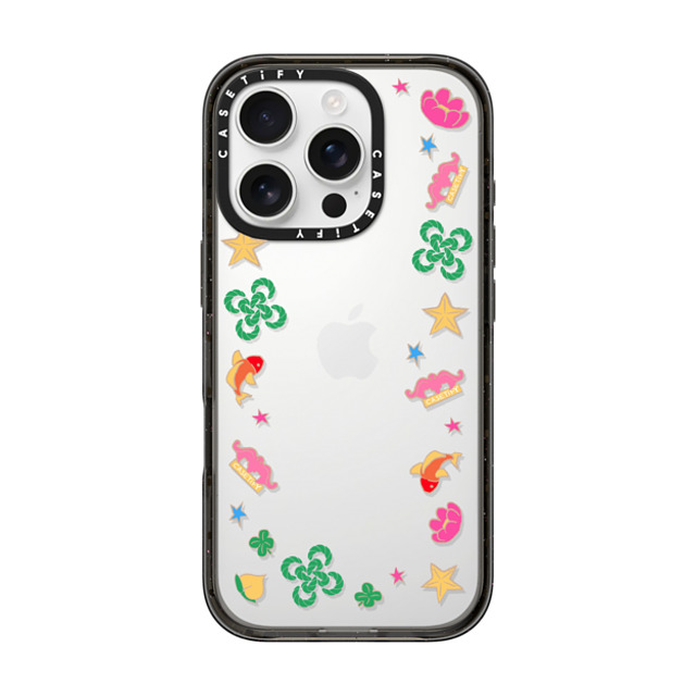 CASETiFY iPhone 16 Pro ケース ブラック インパクトケース HAO YUN Case casetify_artist