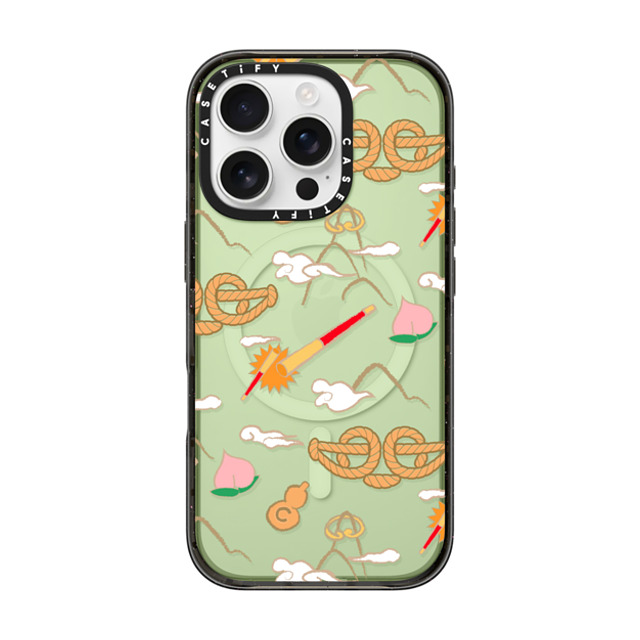 CASETiFY iPhone 16 Pro ケース ブラック インパクトケース MagSafe対応 QI TIAN Case casetify_artist