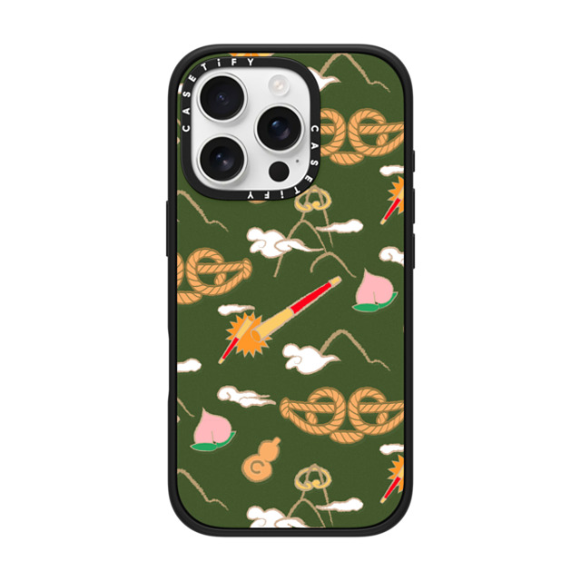 CASETiFY iPhone 16 Pro ケース マットブラック インパクトケース QI TIAN Case casetify_artist