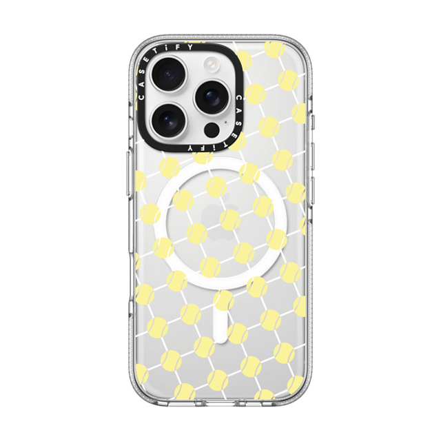 CASETiFY iPhone 16 Pro ケース クリア クリア ケース MagSafe対応 Tennis Balls casetify_artist