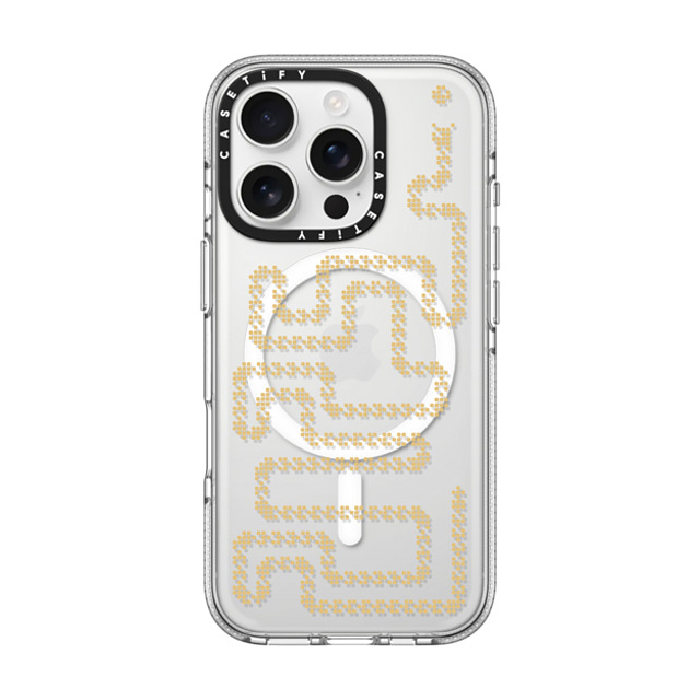 CASETiFY iPhone 16 Pro ケース クリア クリア ケース MagSafe対応 Snake Snake Game