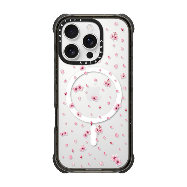 CASETiFY iPhone 16 Pro ケース ブラック ウルトラ インパクトケース MagSafe 対応 Floral フローラル Pressed Sakura Father's Day CASETiFY iPhone 16 Pro ケース ブラック ウルトラ インパクトケース MagSafe 対応 Floral フローラル Pressed Sakura Father's Day