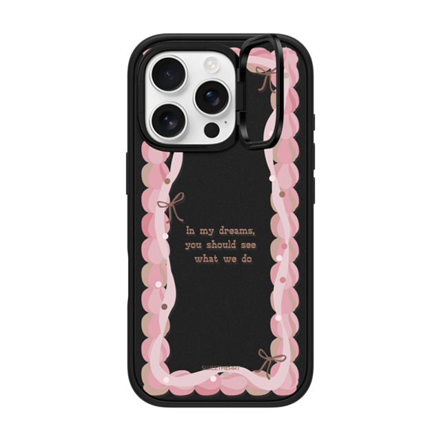 CASETiFY iPhone 16 Pro ケース マットブラック インパクトリングスタンドケース MagSafe対応 Sweetheart quote case casetify_artist