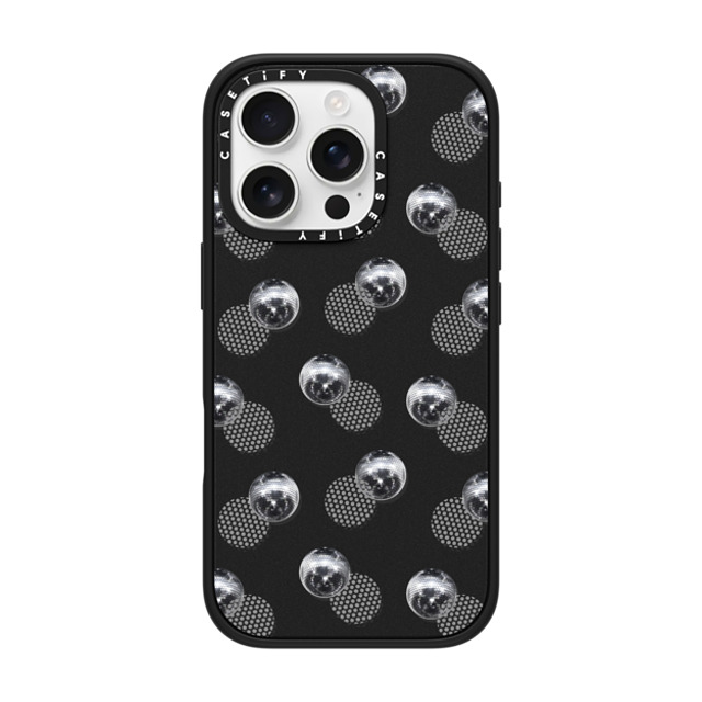 CASETiFY iPhone 16 Pro ケース マットブラック インパクトケース MagSafe対応 Monochrome,Y2K Y2K,Monochrome Polka Dot Disco Father's Day CASETiFY iPhone 16 Pro ケース マットブラック インパクトケース MagSafe対応 Monochrome,Y2K Y2K,Monochrome Polka Dot Disco Father's Day