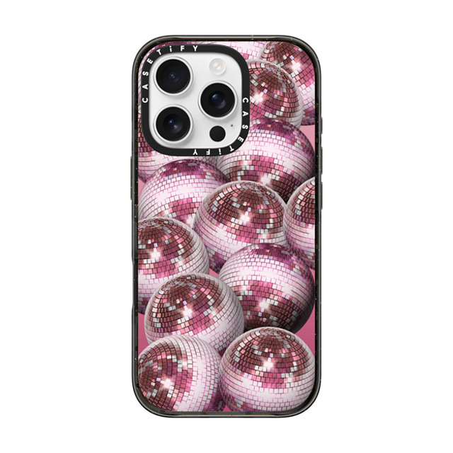 CASETiFY iPhone 16 Pro Case Black Impact Case Y2K Y2K Pink Disco Fever Mother's Day CASETiFY iPhone 16 Pro Case Black Impact Case Y2K Y2K Pink Disco Fever Mother's Day