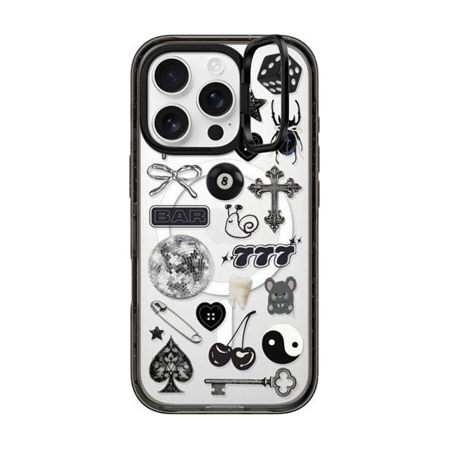 CASETiFY iPhone 16 Pro Case Black インパクトリングスタンドケース MagSafe対応 Lucky Streak casetify_artist Father's Day CASETiFY iPhone 16 Pro Case Black インパクトリングスタンドケース MagSafe対応 Lucky Streak casetify_artist Father's Day