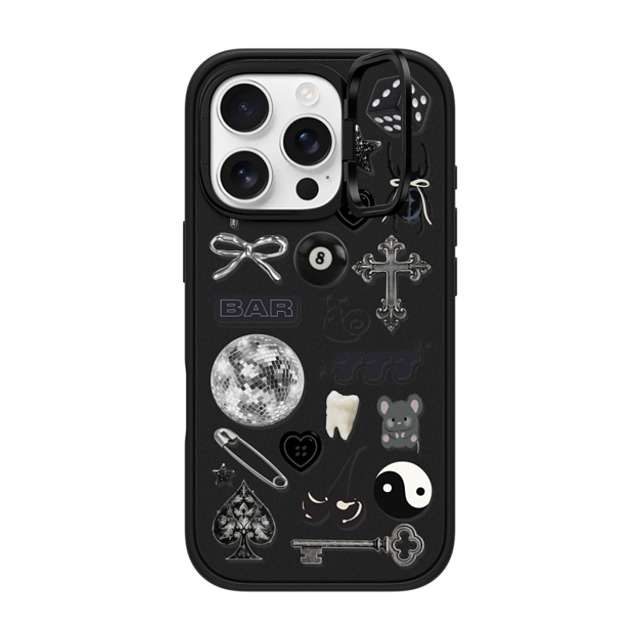 CASETiFY iPhone 16 Pro Case Matte Black インパクトリングスタンドケース MagSafe対応 Lucky Streak casetify_artist CASETiFY iPhone 16 Pro Case Matte Black インパクトリングスタンドケース MagSafe対応 Lucky Streak casetify_artist