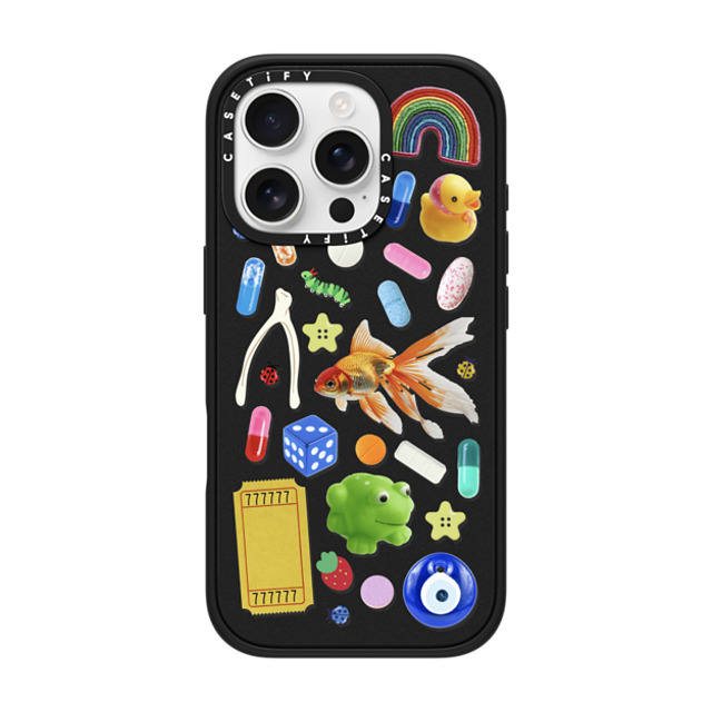 CASETiFY iPhone 16 Pro ケース マットブラック インパクトケース MagSafe対応 Happy Dose of Luck casetify_artist Father's Day CASETiFY iPhone 16 Pro ケース マットブラック インパクトケース MagSafe対応 Happy Dose of Luck casetify_artist Father's Day