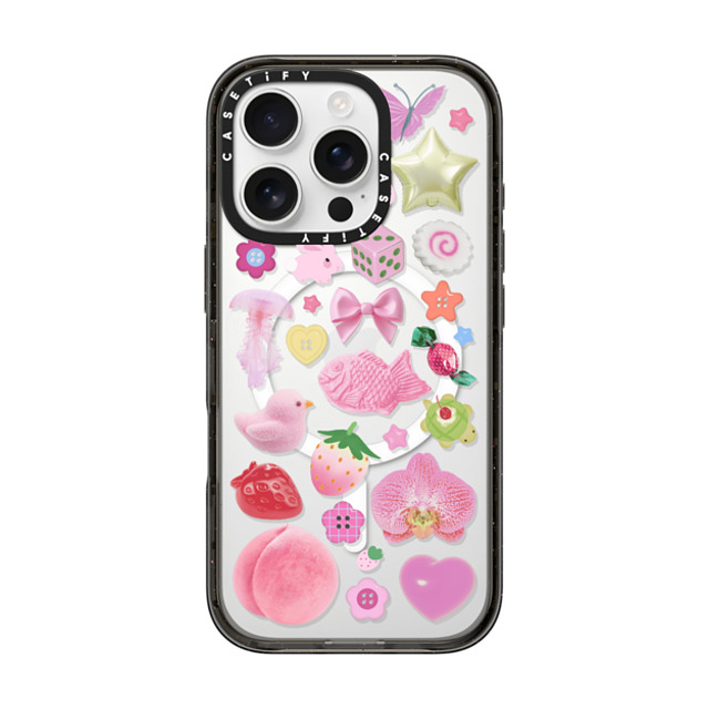 CASETiFY iPhone 16 Pro Case Black Impact Case MagSafe Compatible Sweet Charmed Dreams casetify_artist CASETiFY iPhone 16 Pro Case Black Impact Case MagSafe Compatible Sweet Charmed Dreams casetify_artist
