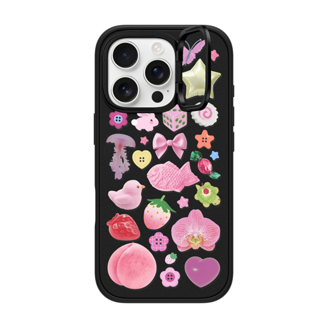 CASETiFY iPhone 16 Pro Case Matte Black インパクトリングスタンドケース MagSafe対応 Sweet Charmed Dreams casetify_artist CASETiFY iPhone 16 Pro Case Matte Black インパクトリングスタンドケース MagSafe対応 Sweet Charmed Dreams casetify_artist