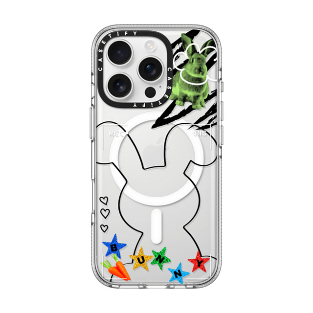 CASETiFY iPhone 16 Pro Case Clear Clear Case MagSafe Compatible Bunny Selfie casetify_artist CASETiFY iPhone 16 Pro Case Clear Clear Case MagSafe Compatible Bunny Selfie casetify_artist