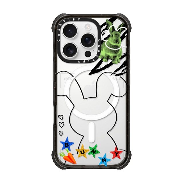 CASETiFY iPhone 16 Pro Case Black ウルトラ インパクトケース MagSafe 対応 Bunny Selfie casetify_artist Father's Day CASETiFY iPhone 16 Pro Case Black ウルトラ インパクトケース MagSafe 対応 Bunny Selfie casetify_artist Father's Day