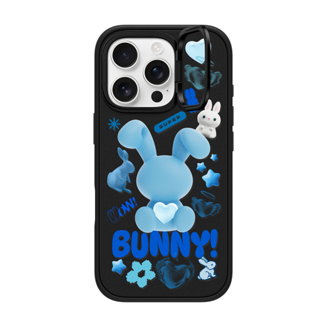 CASETiFY iPhone 16 Pro Case Matte Black インパクトリングスタンドケース MagSafe対応 Bunny Records casetify_artist CASETiFY iPhone 16 Pro Case Matte Black インパクトリングスタンドケース MagSafe対応 Bunny Records casetify_artist