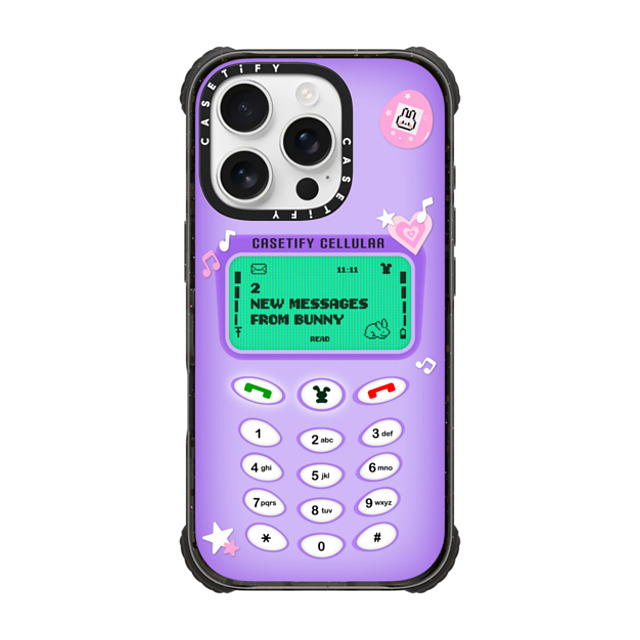 CASETiFY iPhone 16 Pro Case Black ウルトラ インパクトケース MagSafe 対応 Bunny Mobile casetify_artist CASETiFY iPhone 16 Pro Case Black ウルトラ インパクトケース MagSafe 対応 Bunny Mobile casetify_artist