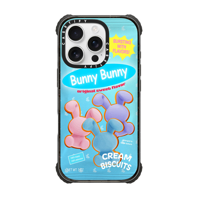 CASETiFY iPhone 16 Pro Case Black ウルトラ インパクトケース MagSafe 対応 Bunny Cream Biscuits casetify_artist CASETiFY iPhone 16 Pro Case Black ウルトラ インパクトケース MagSafe 対応 Bunny Cream Biscuits casetify_artist