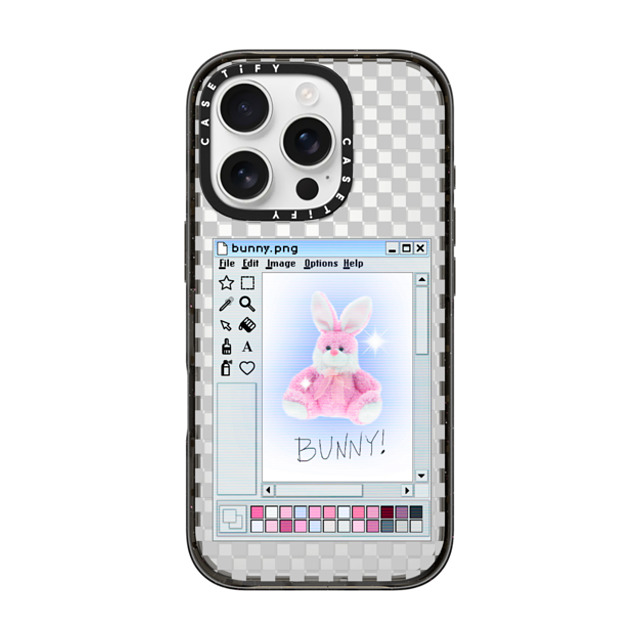 CASETiFY iPhone 16 Pro Case Black Impact Case Bunny. png casetify_artist CASETiFY iPhone 16 Pro Case Black Impact Case Bunny. png casetify_artist