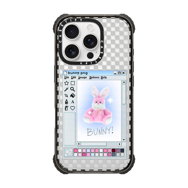 CASETiFY iPhone 16 Pro ケース ブラック ウルトラ インパクトケース MagSafe 対応 Bunny. png casetify_artist Back to School CASETiFY iPhone 16 Pro ケース ブラック ウルトラ インパクトケース MagSafe 対応 Bunny. png casetify_artist Back to School