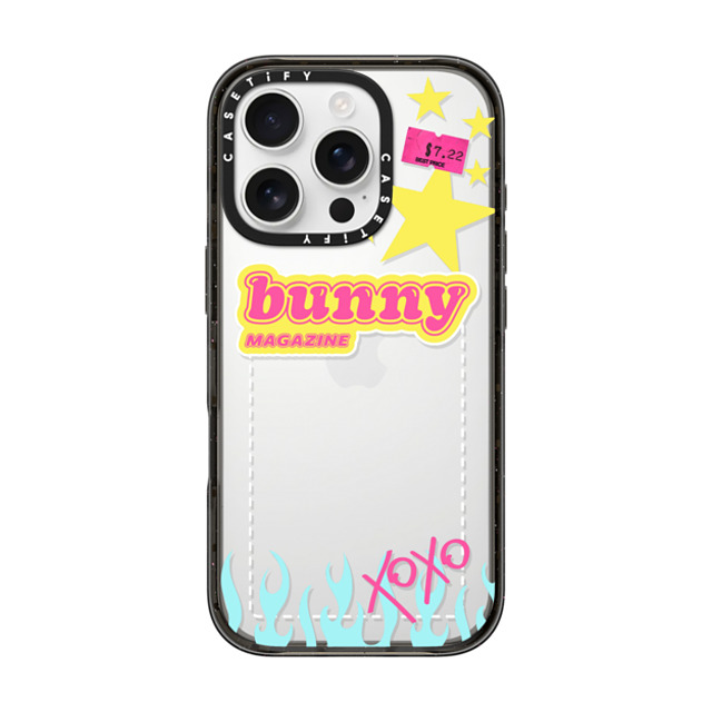CASETiFY iPhone 16 Pro Case Black Impact Case Bunny Magazine casetify_artist CASETiFY iPhone 16 Pro Case Black Impact Case Bunny Magazine casetify_artist