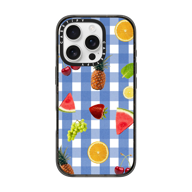 CASETiFY iPhone 16 Pro ケース ブラック インパクトケース Fruit Medley casetify_artist Back to School CASETiFY iPhone 16 Pro ケース ブラック インパクトケース Fruit Medley casetify_artist Back to School