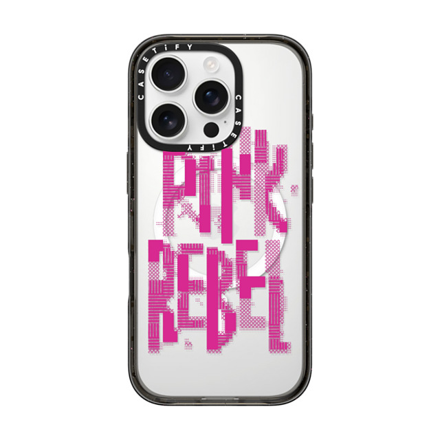 CASETiFY iPhone 16 Pro Case Black インパクトケース MagSafe対応 Typography,Y2K Typography,Y2K Pink Rebel Father's Day CASETiFY iPhone 16 Pro Case Black インパクトケース MagSafe対応 Typography,Y2K Typography,Y2K Pink Rebel Father's Day