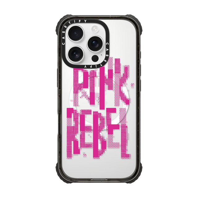 CASETiFY iPhone 16 Pro Case Black ウルトラ インパクトケース MagSafe 対応 Typography,Y2K Typography,Y2K Pink Rebel Father's Day CASETiFY iPhone 16 Pro Case Black ウルトラ インパクトケース MagSafe 対応 Typography,Y2K Typography,Y2K Pink Rebel Father's Day