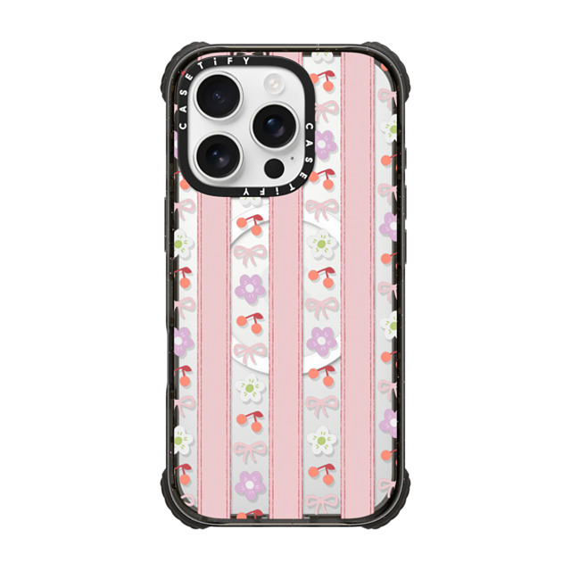 CASETiFY iPhone 16 Pro Case Black ウルトラ インパクトケース MagSafe 対応 Cherry,Floral Ribbon,Floral,Cherry Strawberry Milk Father's Day CASETiFY iPhone 16 Pro Case Black ウルトラ インパクトケース MagSafe 対応 Cherry,Floral Ribbon,Floral,Cherry Strawberry Milk Father's Day