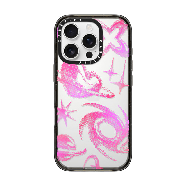 CASETiFY iPhone 16 Pro Case Black Impact Case Star,Heart Heart,Star,Y2K Y2K Bitmap Mother's Day CASETiFY iPhone 16 Pro Case Black Impact Case Star,Heart Heart,Star,Y2K Y2K Bitmap Mother's Day
