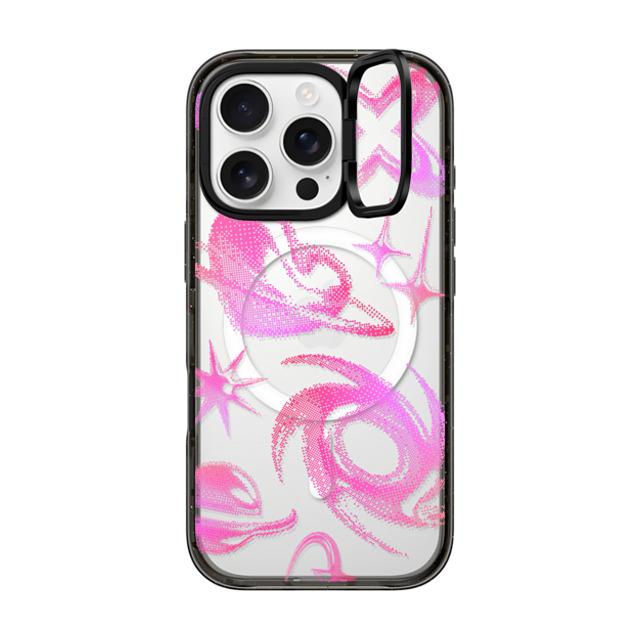 CASETiFY iPhone 16 Pro ケース ブラック インパクトリングスタンドケース MagSafe対応 Star,Heart Heart,Star,Y2K Y2K Bitmap Father's Day CASETiFY iPhone 16 Pro ケース ブラック インパクトリングスタンドケース MagSafe対応 Star,Heart Heart,Star,Y2K Y2K Bitmap Father's Day