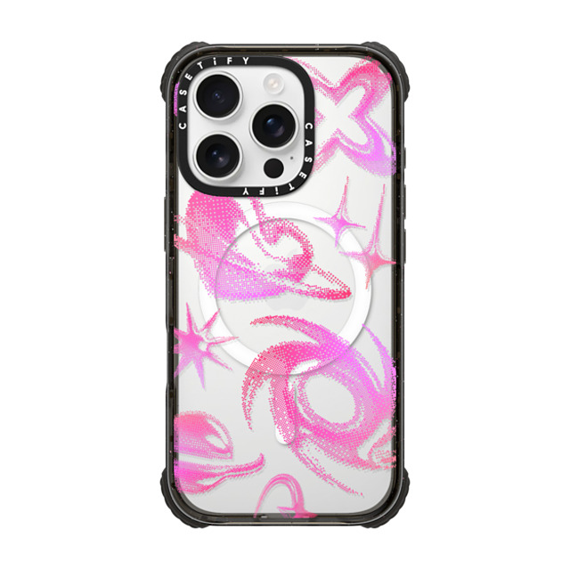 CASETiFY iPhone 16 Pro ケース ブラック ウルトラ インパクトケース MagSafe 対応 Star,Heart Heart,Star,Y2K Y2K Bitmap Father's Day CASETiFY iPhone 16 Pro ケース ブラック ウルトラ インパクトケース MagSafe 対応 Star,Heart Heart,Star,Y2K Y2K Bitmap Father's Day