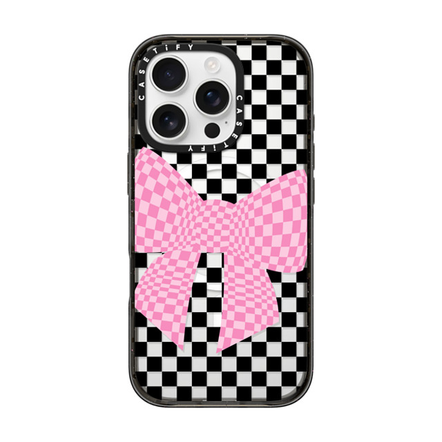 CASETiFY iPhone 16 Pro ケース ブラック インパクトケース MagSafe対応 Checkered,Ribbon Ribbon,Checkered Checkmate Bonita Father's Day CASETiFY iPhone 16 Pro ケース ブラック インパクトケース MagSafe対応 Checkered,Ribbon Ribbon,Checkered Checkmate Bonita Father's Day