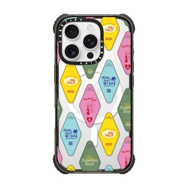 CASETiFY iPhone 16 Pro Case Black ウルトラ インパクトケース MagSafe 対応 Resort Keys casetify_artist CASETiFY iPhone 16 Pro Case Black ウルトラ インパクトケース MagSafe 対応 Resort Keys casetify_artist