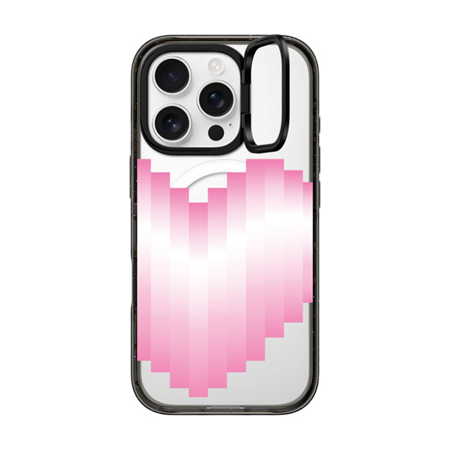 CASETiFY iPhone 16 Pro ケース ブラック インパクトリングスタンドケース MagSafe対応 Heart Heart 8-beat Heart Back to School CASETiFY iPhone 16 Pro ケース ブラック インパクトリングスタンドケース MagSafe対応 Heart Heart 8-beat Heart Back to School