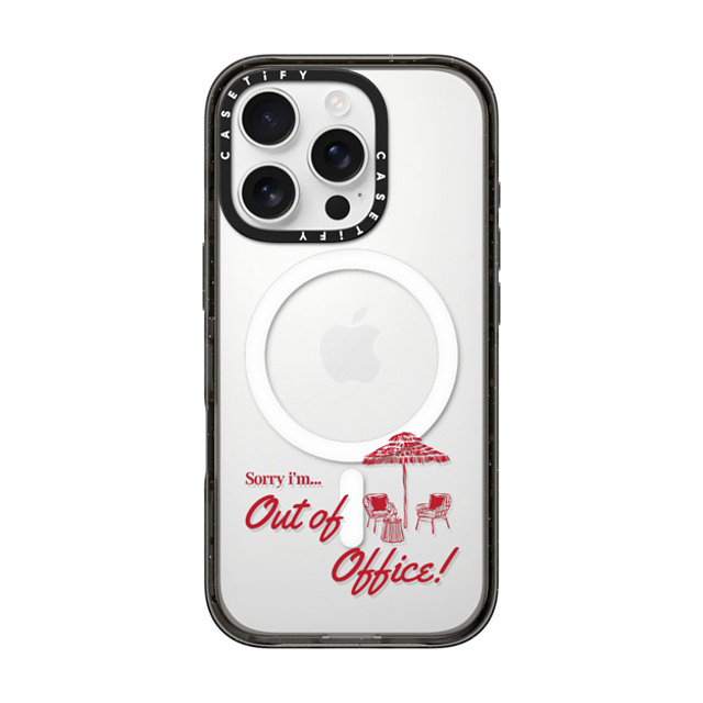 CASETiFY iPhone 16 Pro Case Black Impact Case MagSafe Compatible OOO Message casetify_artist CASETiFY iPhone 16 Pro Case Black Impact Case MagSafe Compatible OOO Message casetify_artist