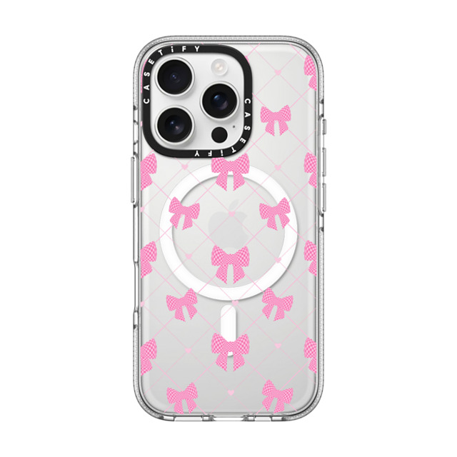 CASETiFY iPhone 16 Pro Case クリア クリア ケース MagSafe対応 Ribbon Ribbon Bow-net Lace Father's Day CASETiFY iPhone 16 Pro Case クリア クリア ケース MagSafe対応 Ribbon Ribbon Bow-net Lace Father's Day