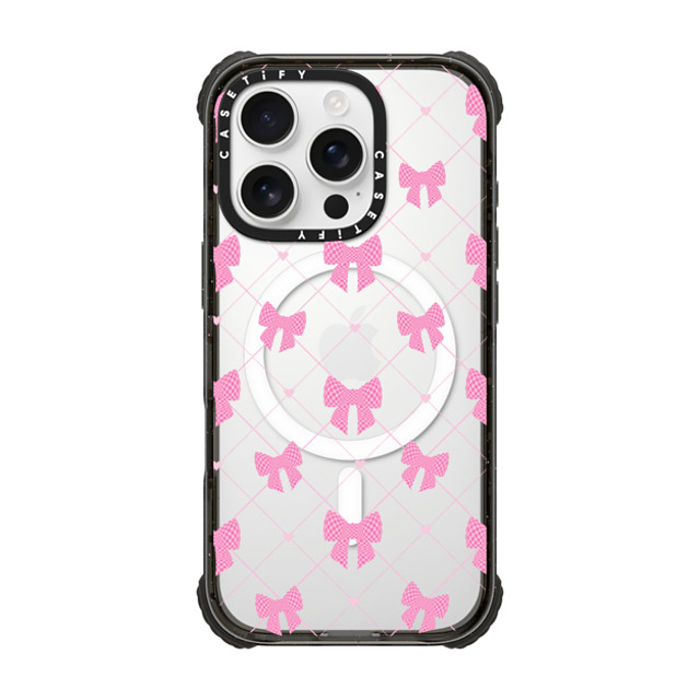 CASETiFY iPhone 16 Pro ケース ブラック ウルトラ インパクトケース MagSafe 対応 Ribbon Ribbon Bow-net Lace Father's Day CASETiFY iPhone 16 Pro ケース ブラック ウルトラ インパクトケース MagSafe 対応 Ribbon Ribbon Bow-net Lace Father's Day