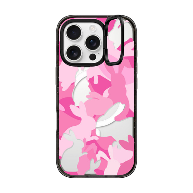 CASETiFY iPhone 16 Pro Case Black インパクトリングスタンドケース MagSafe対応 Bunny Bunny Bunny Camo Father's Day CASETiFY iPhone 16 Pro Case Black インパクトリングスタンドケース MagSafe対応 Bunny Bunny Bunny Camo Father's Day