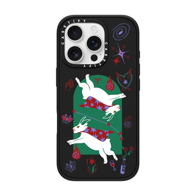 CASETiFY iPhone 16 Pro ケース マットブラック インパクトケース MagSafe対応 Aries casetify_artist Father's Day CASETiFY iPhone 16 Pro ケース マットブラック インパクトケース MagSafe対応 Aries casetify_artist Father's Day