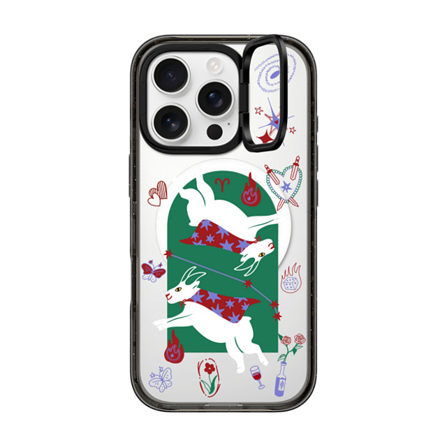 CASETiFY iPhone 16 Pro ケース ブラック インパクトリングスタンドケース MagSafe対応 Aries casetify_artist Father's Day CASETiFY iPhone 16 Pro ケース ブラック インパクトリングスタンドケース MagSafe対応 Aries casetify_artist Father's Day