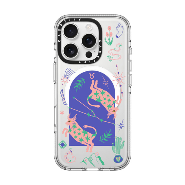 CASETiFY iPhone 16 Pro ケース クリア クリア ケース MagSafe対応 Taurus casetify_artist Father's Day CASETiFY iPhone 16 Pro ケース クリア クリア ケース MagSafe対応 Taurus casetify_artist Father's Day