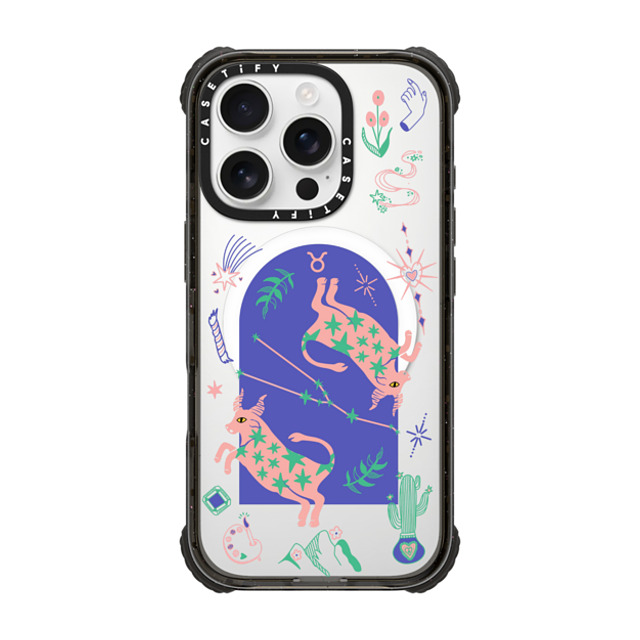 CASETiFY iPhone 16 Pro ケース ブラック ウルトラ インパクトケース MagSafe 対応 Taurus casetify_artist Father's Day CASETiFY iPhone 16 Pro ケース ブラック ウルトラ インパクトケース MagSafe 対応 Taurus casetify_artist Father's Day