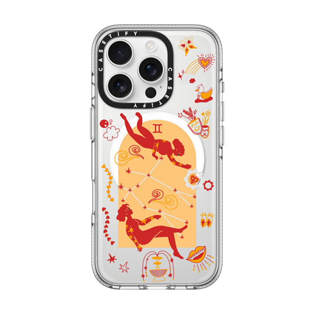 CASETiFY iPhone 16 Pro ケース クリア クリア ケース MagSafe対応 Gemini casetify_artist Father's Day CASETiFY iPhone 16 Pro ケース クリア クリア ケース MagSafe対応 Gemini casetify_artist Father's Day