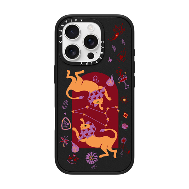 CASETiFY iPhone 16 Pro ケース マットブラック インパクトケース MagSafe対応 Leo casetify_artist Father's Day CASETiFY iPhone 16 Pro ケース マットブラック インパクトケース MagSafe対応 Leo casetify_artist Father's Day