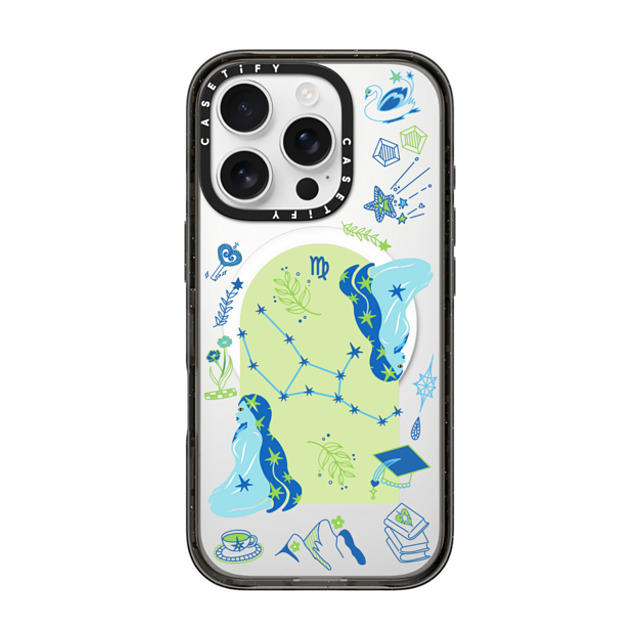 CASETiFY iPhone 16 Pro ケース ブラック インパクトケース MagSafe対応 Virgo casetify_artist Father's Day CASETiFY iPhone 16 Pro ケース ブラック インパクトケース MagSafe対応 Virgo casetify_artist Father's Day