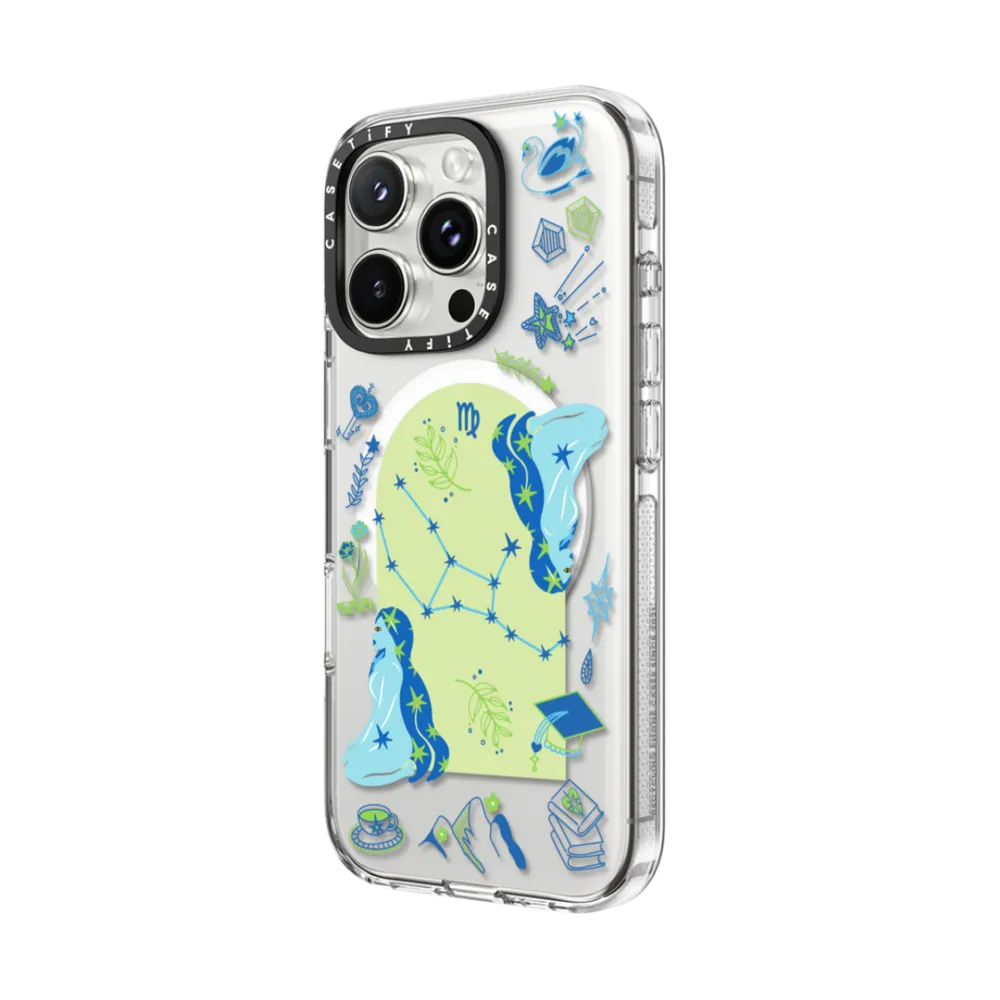Clear iPhone 16 Pro Case MagSafe Compatible - Virgo